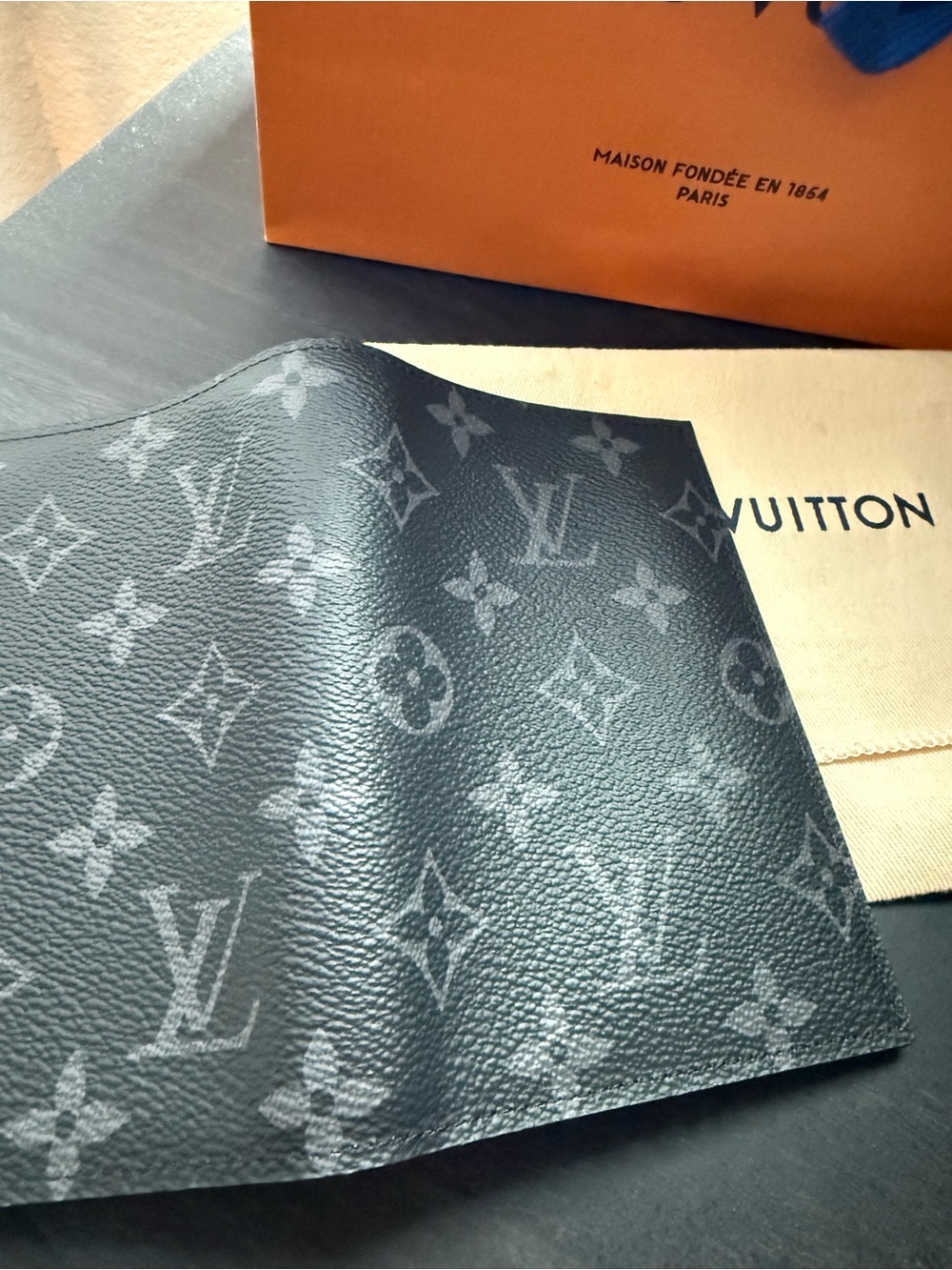 Louis Vuitton Monogram Eclipse Passport Holder - Picture 7 of 10